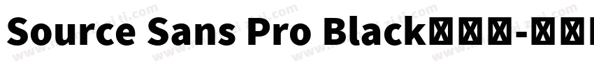 Source Sans Pro Black手机版字体转换